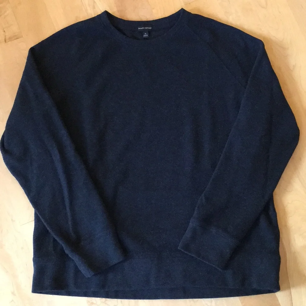 BANANA REPUBLIC | Men's Midweight Long Sleeve Cotton Blend Top
